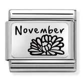 Nomination Composable Classic Link 330112/23 November Flower in 925 Silver